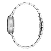 Seiko Presage Cocktail Time Automatic Skydiving Diamonds Blue Dial Silver Steel Strap Watch for Women - SRE007J1