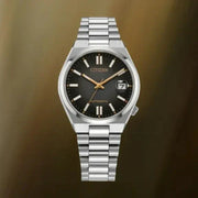 Citizen Tsuyosa Mechanical Grey Dial Silver Steel Strap Watch for Men - NJ0200-50E