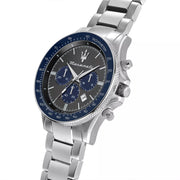 Maserati SFIDA Limited Edition Chronograph Grey Dial Silver Steel Strap Watch for Men - R8873640018