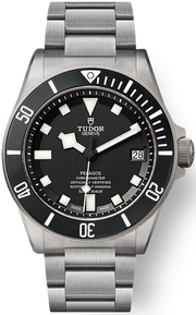 Tudor Pelagos Black Dial Grey Steel Strap Watch for Men - M25600TN-0001