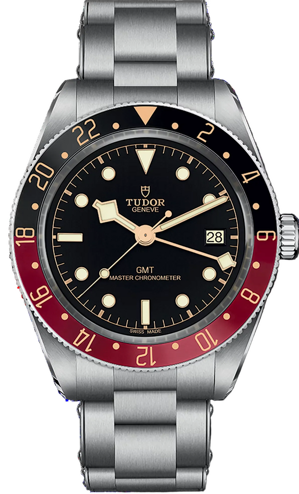 Tudor Black Bay 58 Black Dial Silver Steel Strap Watch for Men - M7939G