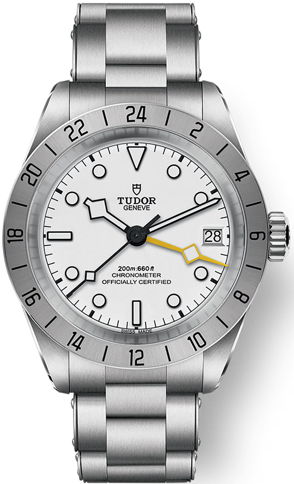 Tudor Black Bay Pro Silver Dial Silver Steel Strap Watch for Men - M79470-0004