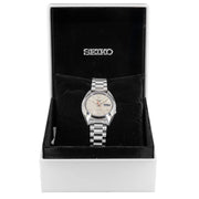 Seiko 5 Sports SNXS Series Automatic Beige Dial Silver Steel Strap Watch for Men - SRPK91K1