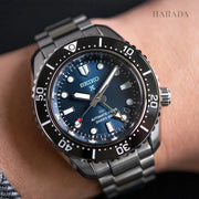 Seiko Prospex Diver Scuba Automatic Blue Dial Silver Steel Strap Watch for Men - SBEJ021