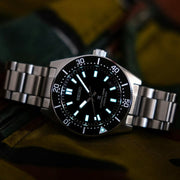 Seiko Prospex 1965 Heritage Divers Automatic Black Dial Silver Steel Strap Watch for Men - SPB453J1