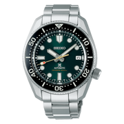 Seiko Prospex 140th Anniversary Limited Edition Automatic Scuba Divers Green Dial Silver Steel Strap Watch for Men - SPB207J1