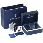 Maserati SFIDA Chronograph Black Dial Black Silicone Strap Watch for Men - R8871640005