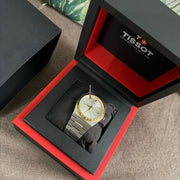 Tissot PRX Powermatic 80 Gold Automatic Silver Dial Silver Steel Strap Watch for Men - T931.407.41.031.01