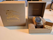 Burberry Classic Blue Dial Silver Steel Strap Watch for Men - BU10007