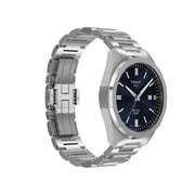 Tissot PRC 100 Solar Quartz Blue Dial Silver Steel Strap Watch for Men - T151.422.11.041.00