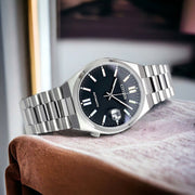 Citizen Tsuyosa Automatic Black Dial Silver Steel Strap Watch for Men - NJ0151-53E
