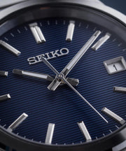 Seiko Conceptual Blue Dial Silver Steel Strap Watch for Men - SUR555P1