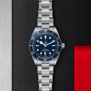 Tudor Black Bay Blue Dial Silver Steel Strap Watch for Men - 79030B-0001