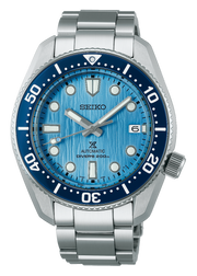 Seiko Prospex Glacier Save The Ocean Special Edition Automatic Blue Dial Silver Steel Strap Watch for Men - SPB299J1