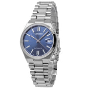 Citizen Tsuyosa Automatic Blue Dial Silver Steel Strap Watch for Men - NJ0200-50M