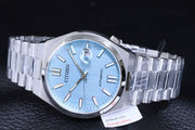 Citizen Tsuyosa Automatic Turquoise Blue Dial Silver Steel Strap Watch for Men - NJ0151-53L