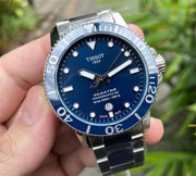 Tissot Seastar 1000 Powermatic 80 Blue Dial Silver Steel Strap Watch for Men - T120.407.11.041.03