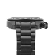 Seiko Prospex Speedtimer The Black Series Limited Edition Black Dial Black Steel Strap Watch for Men - SSC917