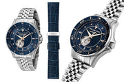 Maserati SFIDA Special Edition Automatic Blue Dial Silver Steel Strap Watch for Men - R8823140013