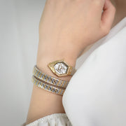 Just Cavalli Brillante Mother of Pearl Dial Two Tone Steel Strap Watch for Women - JC1L326M0055