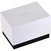 Seiko Prospex Speedtimer Solar Chronograph Ivory Dial Black Leather Strap Watch for Men - SSC943
