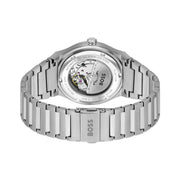 Hugo Boss Troper Automatic Chronograph Green Dial Silver Steel Strap Watch for Men - 1514200