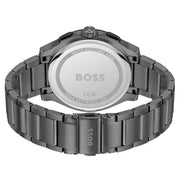 Hugo Boss Peak Chronograph Black Dial Black Steel Strap Watch for Men - 1514192