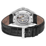 Hugo Boss Principle Skeleton Black Dial Black Leather Strap Watch for Men - 1514234