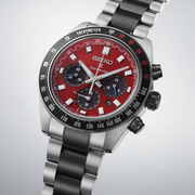 Seiko Prospex Speedtimer Solar Chronograph Datsun 240Z Collaboration Limited Edition Red Dial Two Tone Steel Strap Watch for Men - SBDL123
