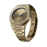 D1 Milano Ultra Thin Dusky Green Dial Green Steel Strap Watch for Men - D1-UTBJ36