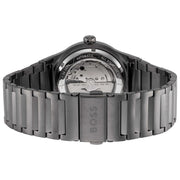Hugo Boss Candor Automatic Blue Dial Grey Steel Strap Watch for Men - 1514119