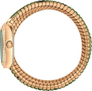Just Cavalli Glam Snake Green Dial Multicolor Steel Strap Watch for Women - JC1L163M0265