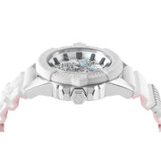 Philipp Plein The Skull White Dial White Silicone Strap Watch for Men - PWAAA1521