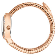 Just Cavalli Carezza Silver Dial Rose Gold Steel Strap Watch for Women - JC1L372M0045