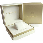 Versace V Circulus Quartz Black Dial Black Leather Strap Watch for Women - VBP12017