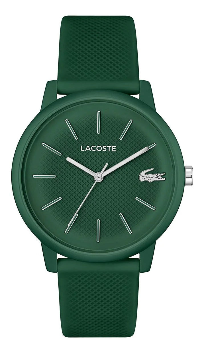 Lacoste 12.12 Move Green Dial Green Silicon Strap Watch for Men - 2011238