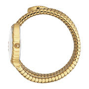 Just Cavalli Specchio Silver Dial Gold Steel Strap Watch for Women - JC1L323M0025