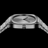 D1 Milano Square Gray Dial Grey Steel Strap Watch for Men - D1-SQBJ11