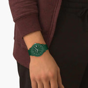 Lacoste 12.12 Move Green Dial Green Silicon Strap Watch for Men - 2011238