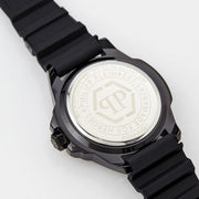 Philipp Plein The Skull Black Dial Black Silicone Strap Watch for Men - PWAAA0621