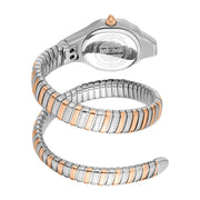 Just Cavalli Fiore Rose Gold Dial Two Tone Steel Strap Watch for Women - JC1L354M0065
