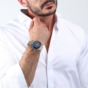 Maserati Epoca Limited Edition Chronograph Blue Dial Two Tone Steel Strap Watch for Men - R8873618021