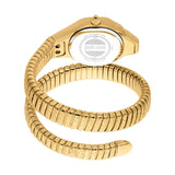 Just Cavalli Amalfi Green Dial Gold Steel Strap Watch for Women - JC1L270M0035