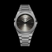 D1 Milano Ultra Thin Anthracite Gray Dial Gray Steel Strap Watch for Men - D1-UTBJ22
