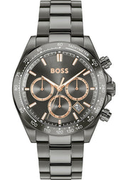 Hugo Boss Hero 2.0 Chronograph Grey Dial Grey Steel Strap Watch for Men - 1514299