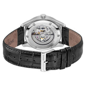 Hugo Boss Principle Skeleton Black Dial Black Leather Strap Watch for Men - 1514234