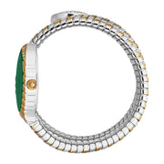 Just Cavalli Specchio Green Dial Two Tone Steel Strap Watch for Women - JC1L323M0055