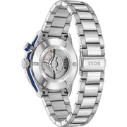 Hugo Boss Bossmatic Automatic Blue Dial Silver Steel Strap Watch for Men - 1514177