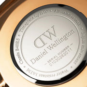 Daniel Wellington Classic York White Dial Brown Leather Strap Watch For Men - DW00100011