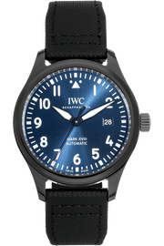 IWC Pilot’s Watch Mark XVIII Edition “Laureus Sport for Good Foundation" Blue Dial Black Nylon Strap Watch for Men - IW324703